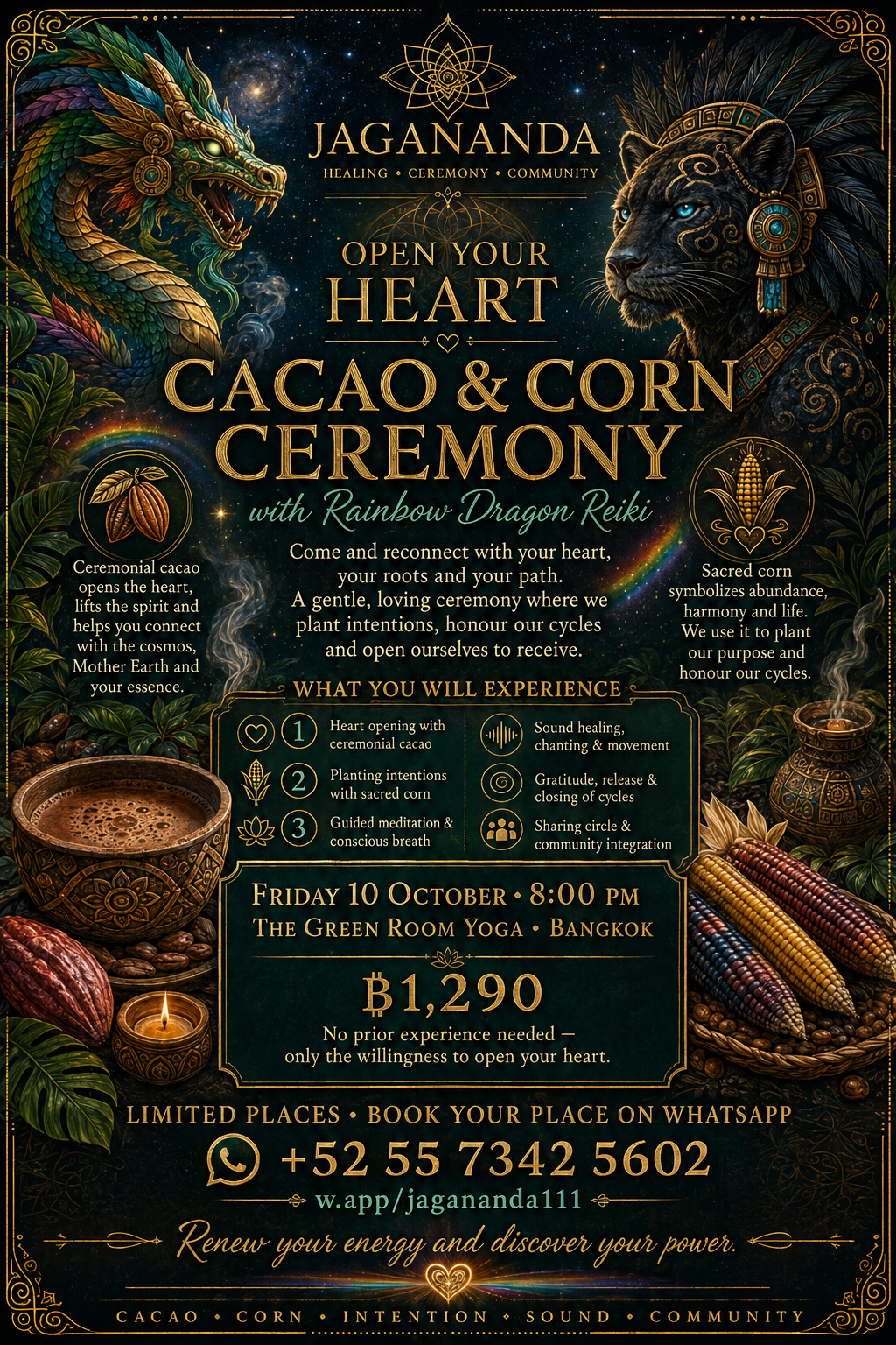 Cacao and Corn ceremony