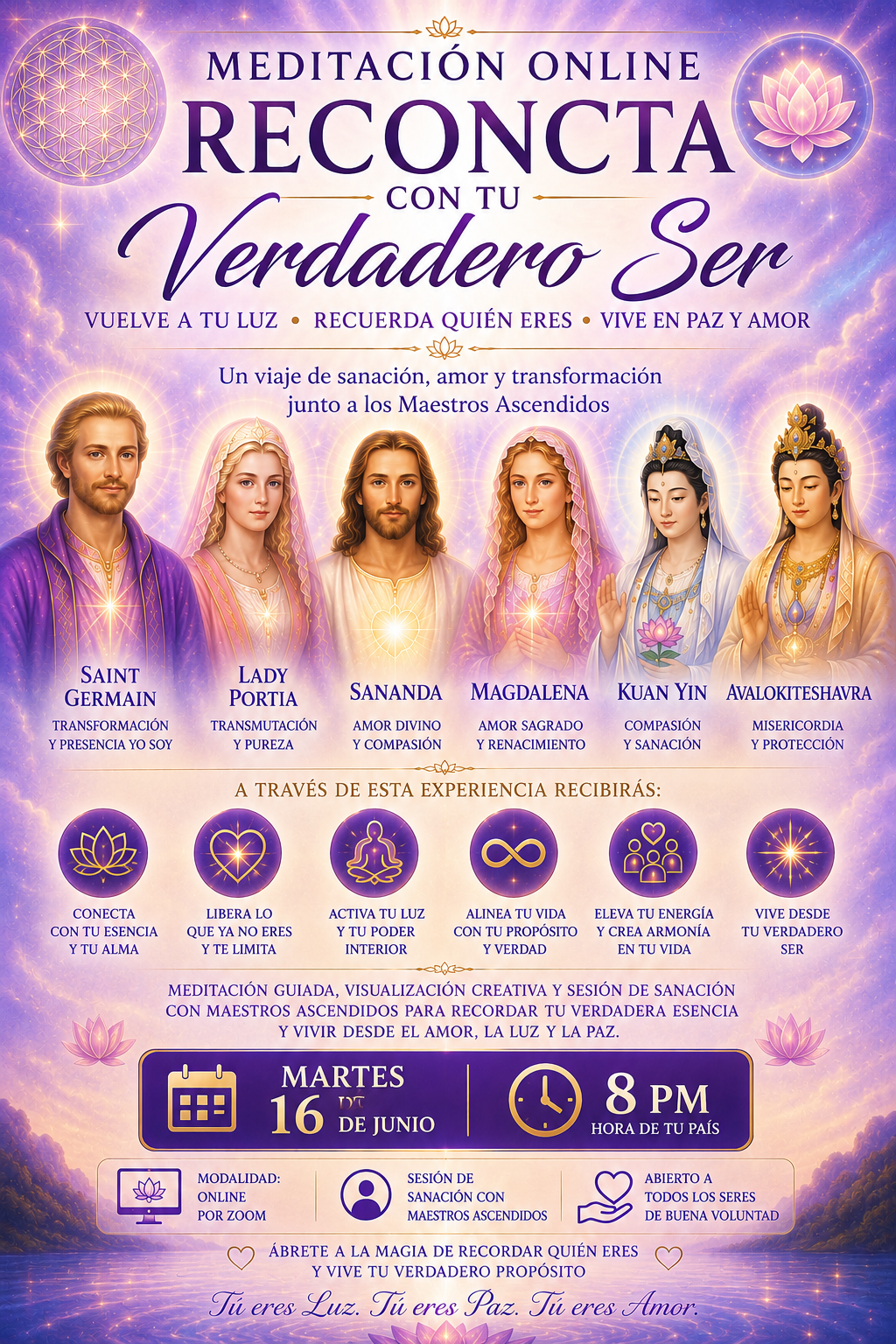 Meditación con Maestros Ascendidos